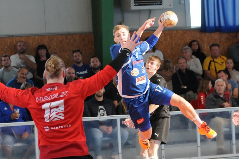1. liga mužů: HAOLK tým Velká Bystřice-Olomouc - Tatran Litovel 31:24 (18:10)