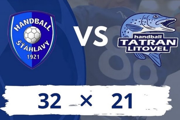 1. liga mužů: Sokol Šťáhlavy - Tatran Litovel 32:21 (16:6)