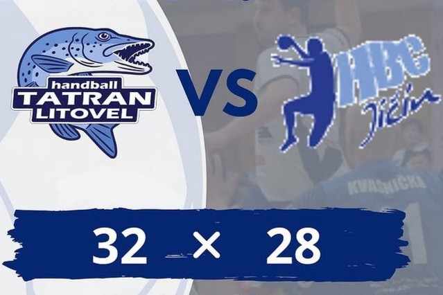 1. liga mužů: Tatran Litovel - HBC Jičín B 32:28 (14:10)