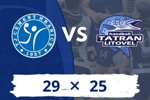 1. liga mužů: Cement Hranice - Tatran Litovel 29:25 (15:11)