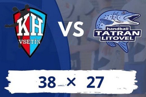 1. liga mužů: KH BEECH Vsetín - Tatran Litovel 38:27 (22:13)